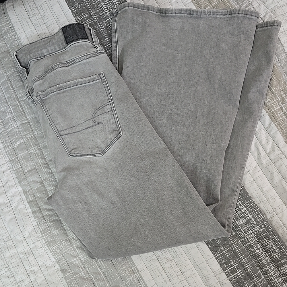 American Eagle Outfitters Real Good Upcycled Ne(x)t Level Grey Wash Sz 8 X Short - Picture 7 of 9
